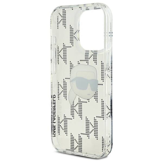 Futrola za Apple iPhone 16 Pro, Karl Lagerfeld, IML Luxury Electroplated Karl's Head, Transparentna