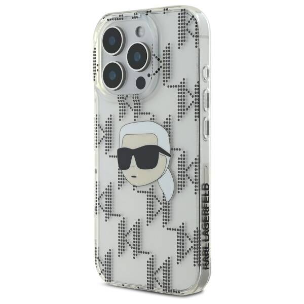 Futrola za Apple iPhone 16 Pro, Karl Lagerfeld, IML Luxury Electroplated Karl's Head, Transparentna