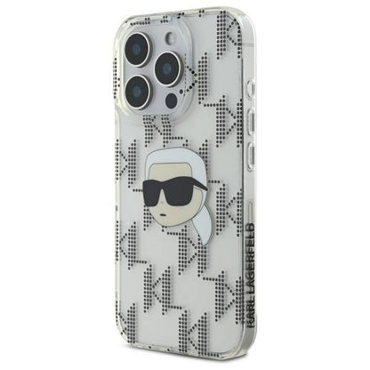Futrola za Apple iPhone 16 Pro, Karl Lagerfeld, IML Luxury Electroplated Karl's Head, Transparentna