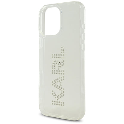 Futrola za Apple iPhone 16 Pro, Karl Lagerfeld, IML Rhinestones Transparent Logo, Transparentna