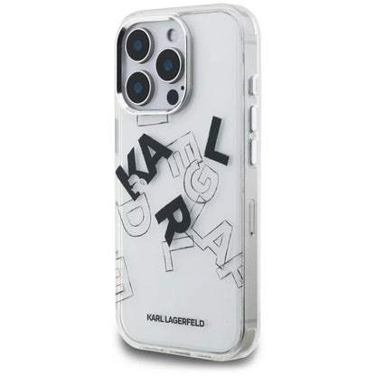 Futrola za Apple iPhone 16 Pro, Karl Lagerfeld, IML Sketched Graphic Logo, Transparentna