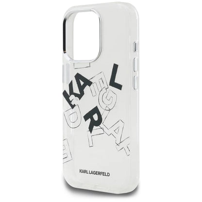 Futrola za Apple iPhone 16 Pro, Karl Lagerfeld, IML Sketched Graphic Logo, Transparentna