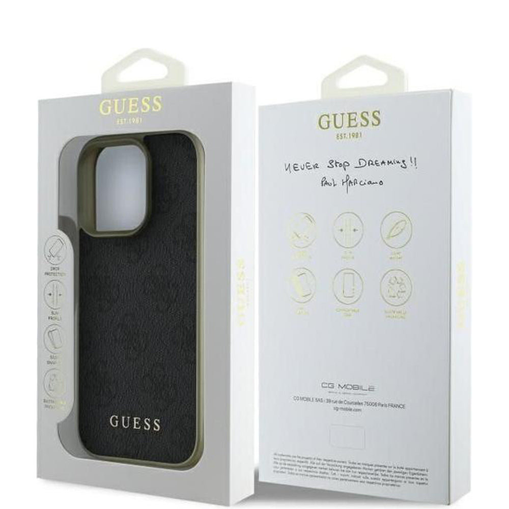 Futrola za Apple iPhone 16 Pro Max, Guess, 4G Charm, Crna