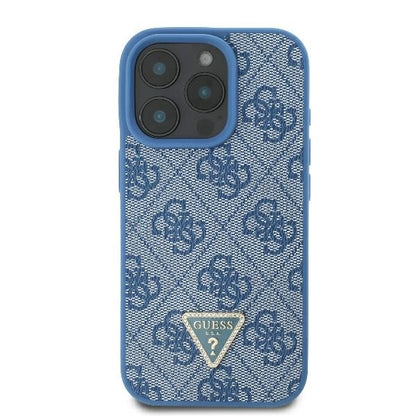 Futrola za Apple iPhone 16 Pro Max, Guess, Crossbody 4G Triangle Strass, Plava