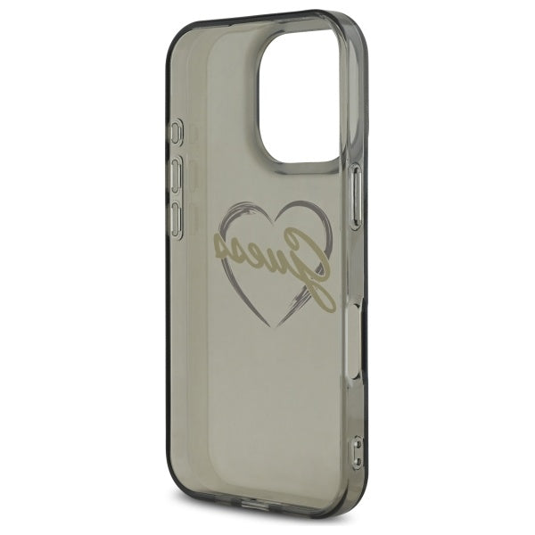 Futrola za Apple iPhone 16 Pro Max, Guess, IML Heart, Crna