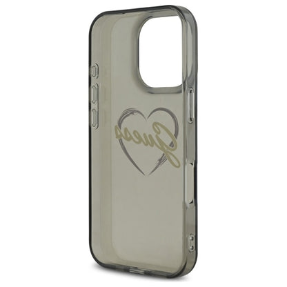 Futrola za Apple iPhone 16 Pro Max, Guess, IML Heart, Crna
