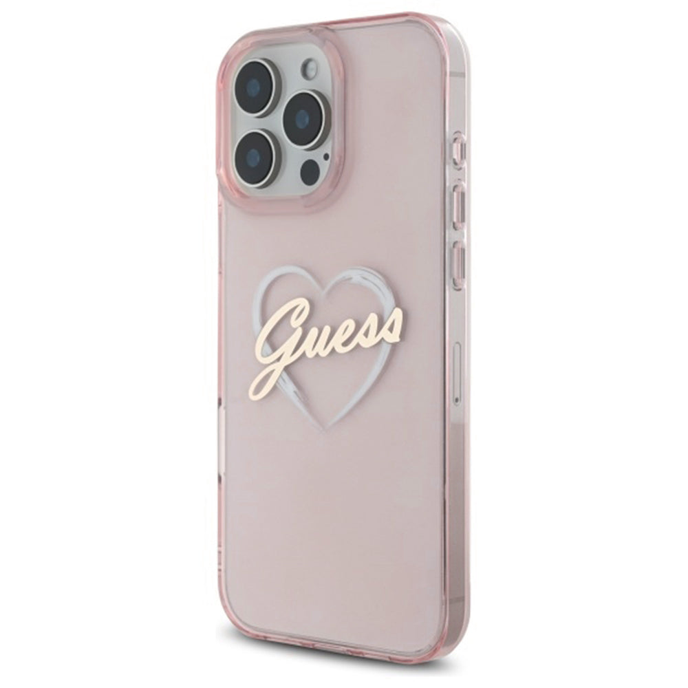 Futrola za Apple iPhone 16 Pro Max, Guess, IML Heart, Roze