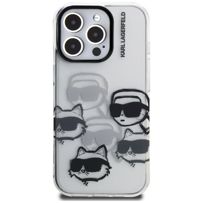 Futrola za Apple iPhone 16 Pro Max, Karl Lagerfeld, IML Luxury Multi Head Pattern, Providna