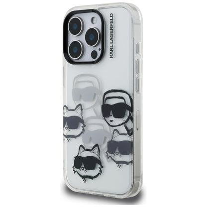 Futrola za Apple iPhone 16 Pro Max, Karl Lagerfeld, IML Luxury Multi Head Pattern, Providna