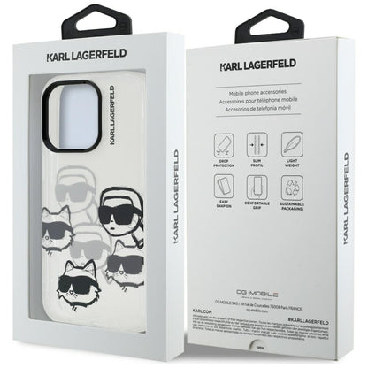 Futrola za Apple iPhone 16 Pro Max, Karl Lagerfeld, IML Luxury Multi Head Pattern, Providna