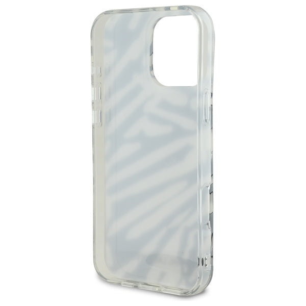 Futrola za Apple iPhone 16 Pro Max, Karl Lagerfeld, IML Luxury Zebra Pattern with Strap, Crna