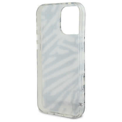 Futrola za Apple iPhone 16 Pro Max, Karl Lagerfeld, IML Luxury Zebra Pattern with Strap, Crna