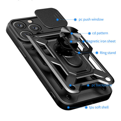 Futrola za Apple iPhone 16 Pro Max, Techsuit, CamShield, Crna
