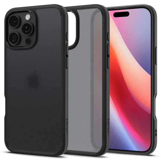 Futrola za Apple iPhone 16 Pro, Spigen, Ultra Hybrid, Crna Satenska ACS08124