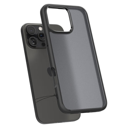 Futrola za Apple iPhone 16 Pro, Spigen, Ultra Hybrid, Crna Satenska ACS08124