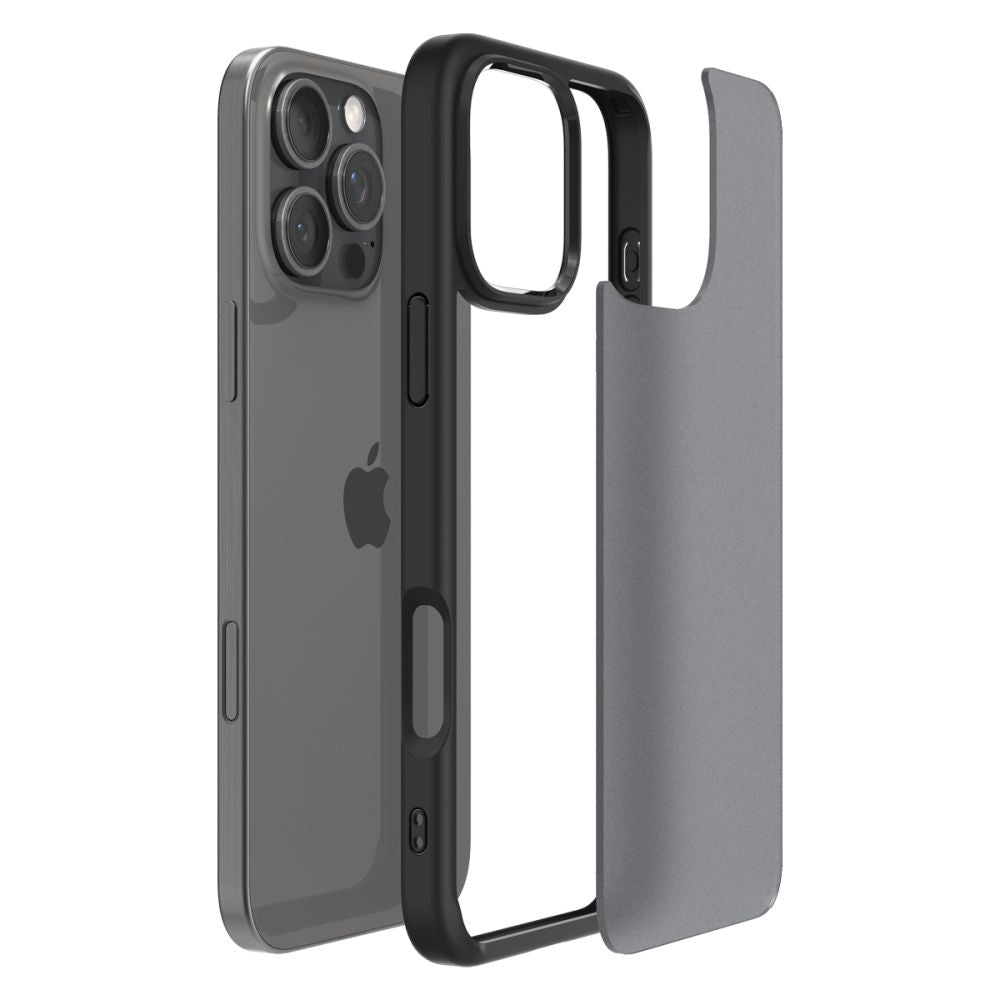 Futrola za Apple iPhone 16 Pro, Spigen, Ultra Hybrid, Crna Satenska ACS08124