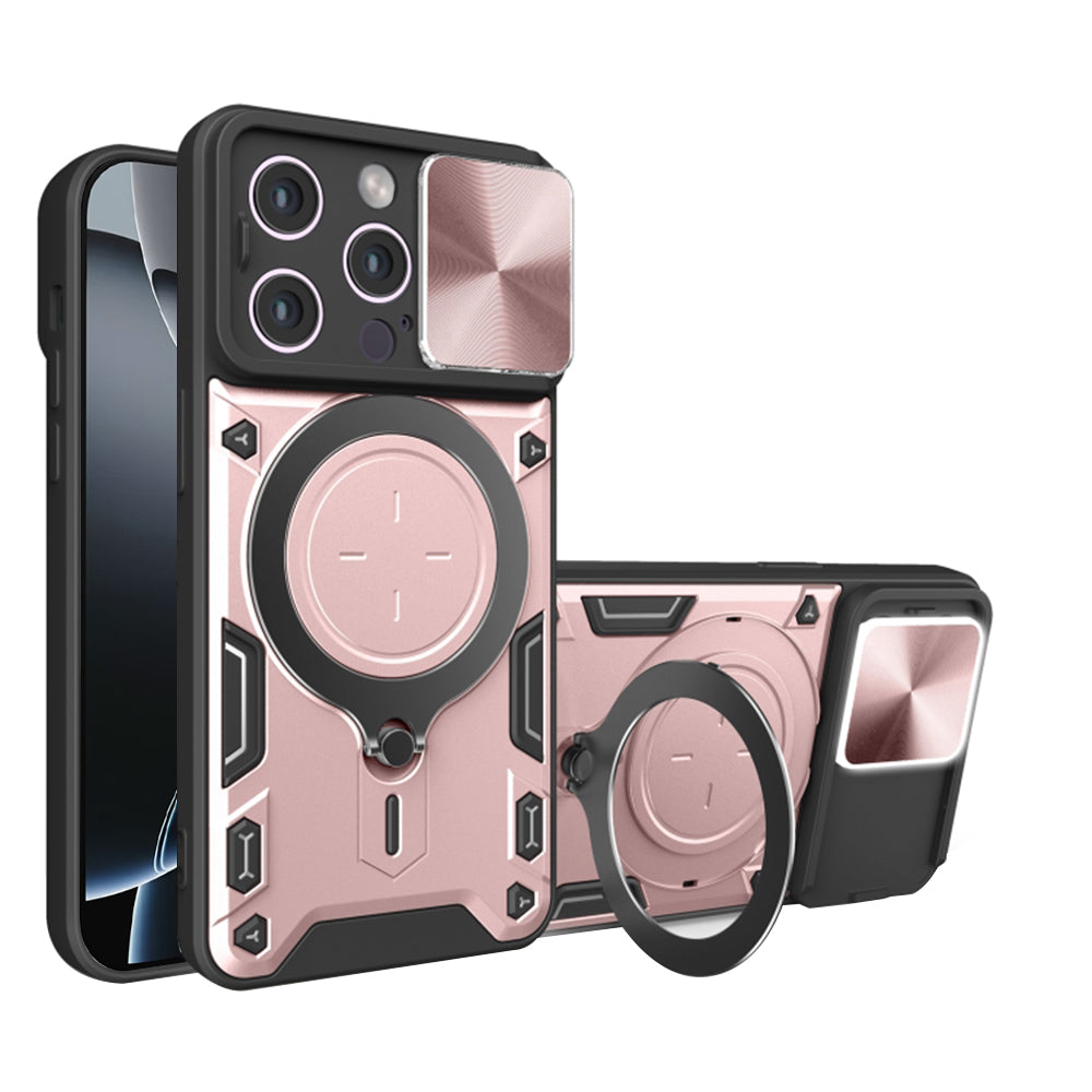 Futrola za Apple iPhone 16 Pro, Techsuit, CamGuard Pro, Roze Zlatna