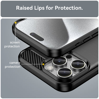 Futrola za Apple iPhone 16 Pro, Techsuit, Karbon, Crna
