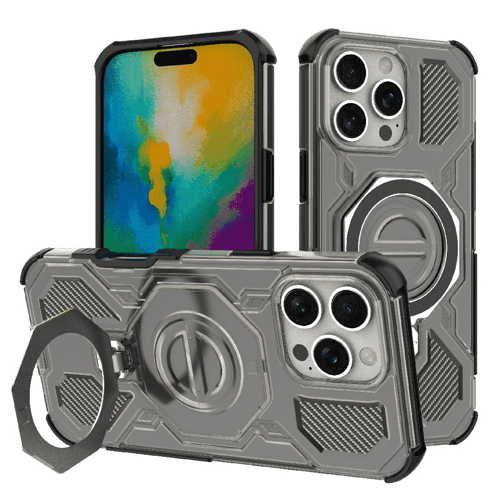 Futrola za Apple iPhone 16 Pro, Techsuit, Carbon Shield Pro, Dimljena