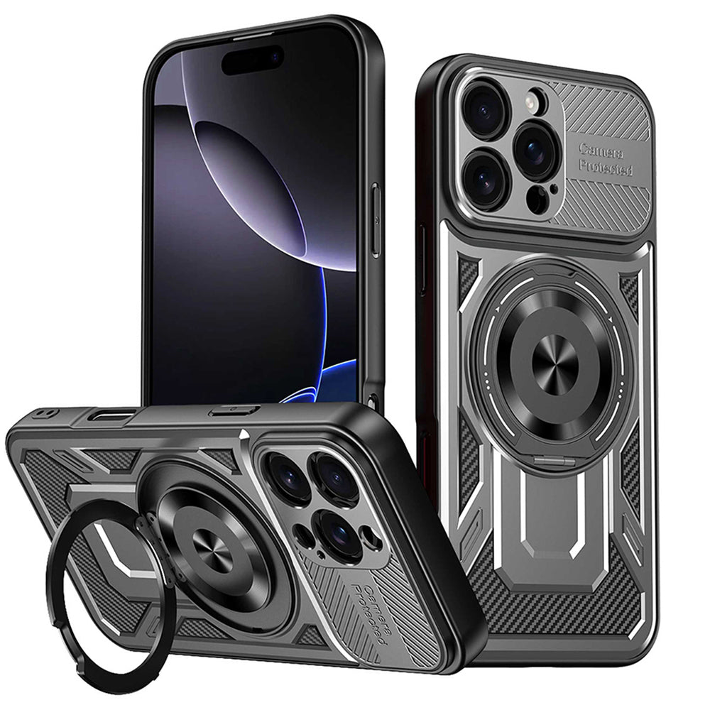 Futrola za Apple iPhone 16 Pro, Techsuit, RuggedCam, Siva