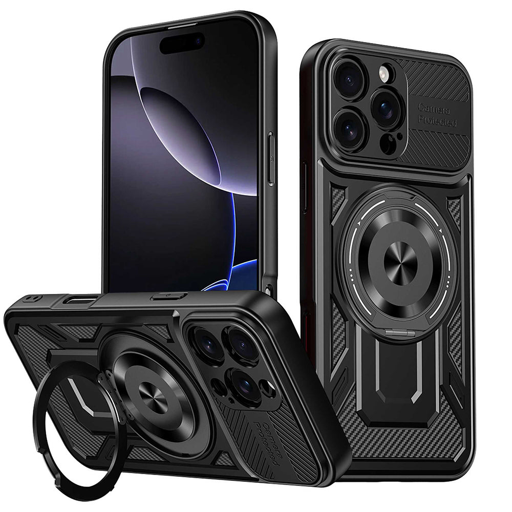 Futrola za Apple iPhone 16 Pro, Techsuit, RuggedCam, Crna