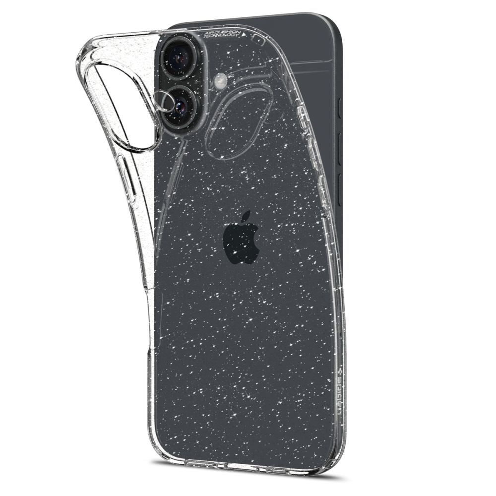 Futrola za Apple iPhone 16, Spigen, Liquid Crystal Glitter, Providna ACS08192