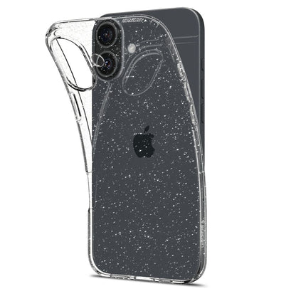 Futrola za Apple iPhone 16, Spigen, Liquid Crystal Glitter, Providna ACS08192
