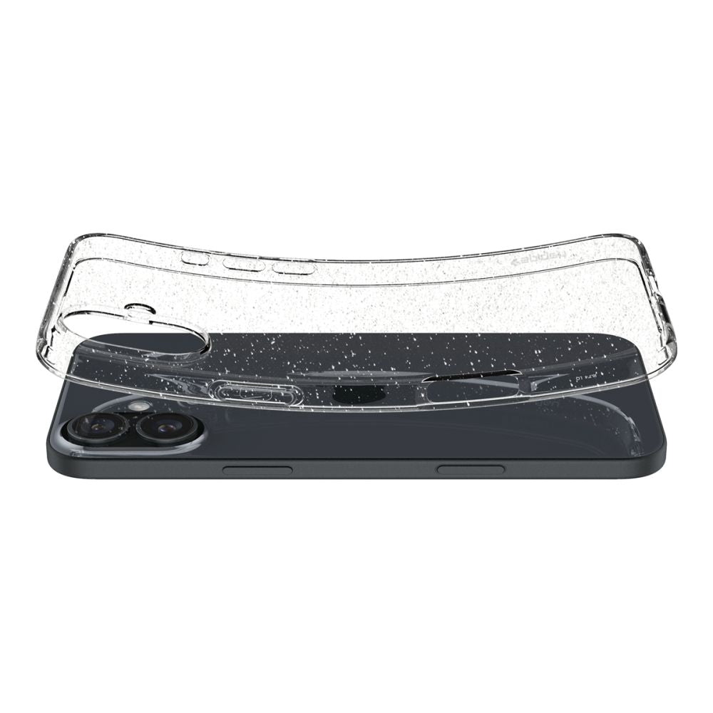 Futrola za Apple iPhone 16, Spigen, Liquid Crystal Glitter, Providna ACS08192