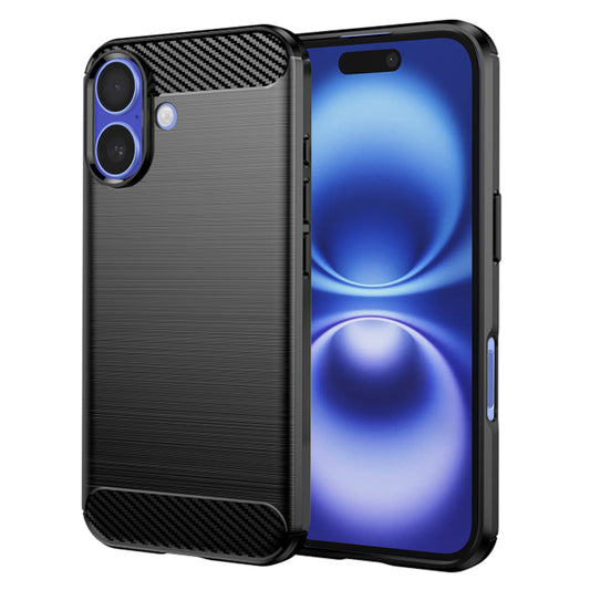 Futrola za Apple iPhone 16, Techsuit, Karbon, Crna