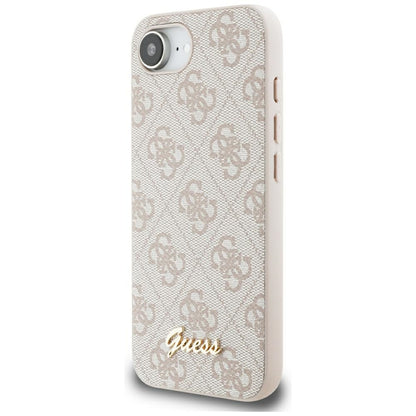 Futrola za Apple iPhone 16e, Guess, 4G Script Logo, Roze