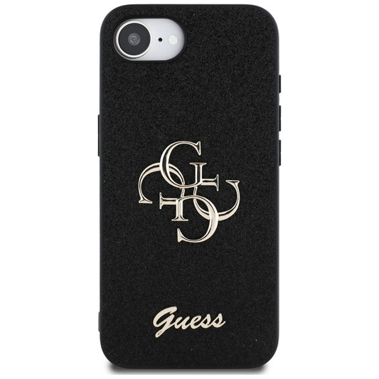 Futrola za Apple iPhone 16e, Guess, Fixed Glitter Big 4G, Crna