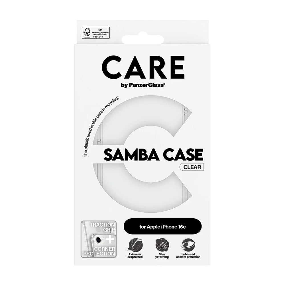 Futrola za Apple iPhone 16e, PanzerGlass, Care Fashionable, Transparentna