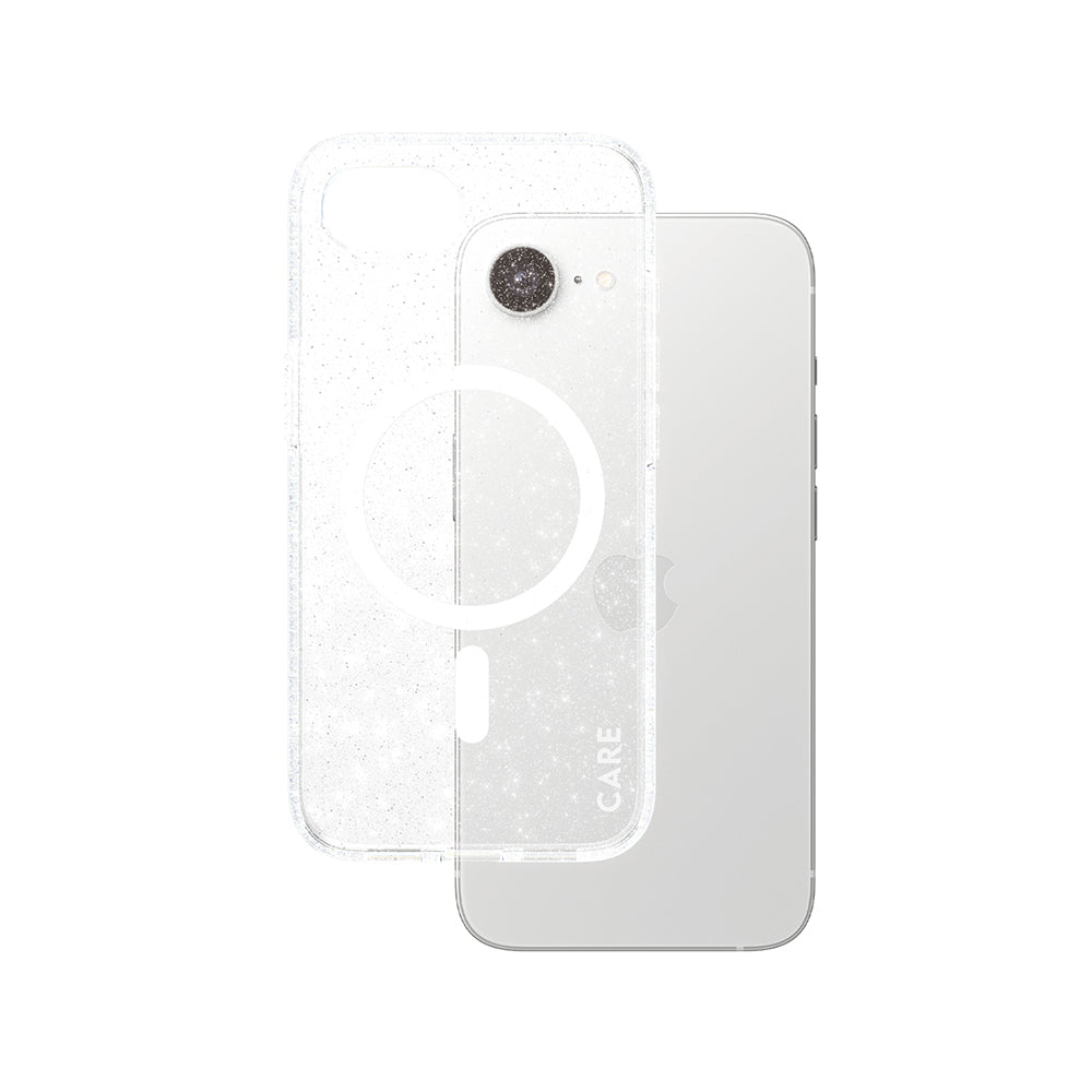 Futrola za Apple iPhone 16e, PanzerGlass, Care Urban Combat Star Lit, Bela Transparentna