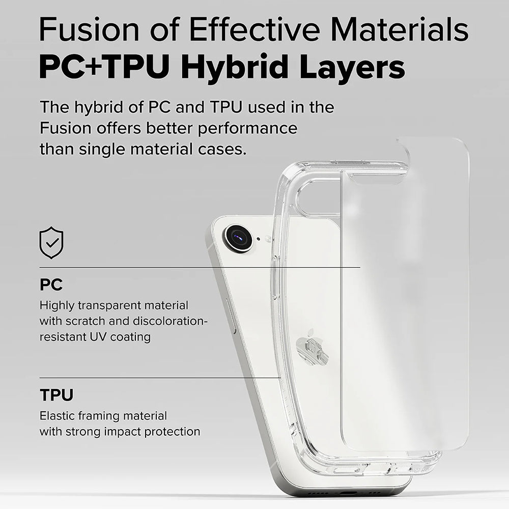 Futrola za Apple iPhone 17e / 16e, Ringke, Fusion, Providna Mat