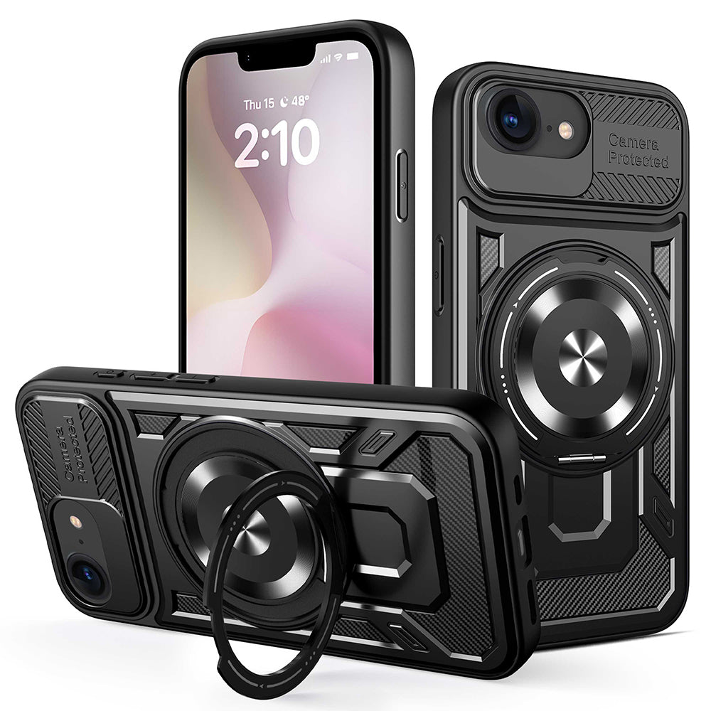 Futrola za Apple iPhone 17e / 16e, Techsuit, RuggedCam, Crna