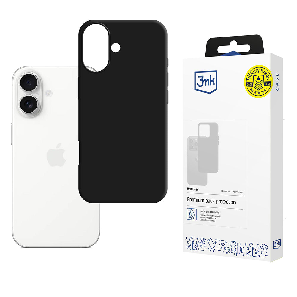 Futrola za Apple iPhone 17, 3MK, Mat, Crna