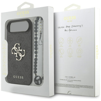 Futrola za Apple iPhone 17 Air, Guess, 4G Classic Logo with Strap, Crna