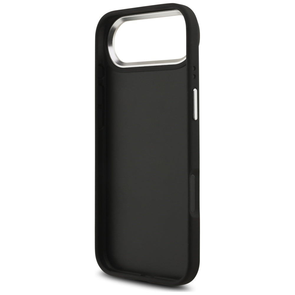 Futrola za Apple iPhone 17 Air, Guess, 4G Grained Big and Classic Logo, Crno Srebrna