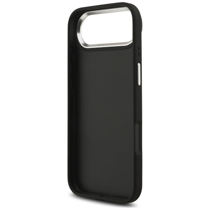 Futrola za Apple iPhone 17 Air, Guess, 4G Grained Big and Classic Logo, Crno Srebrna
