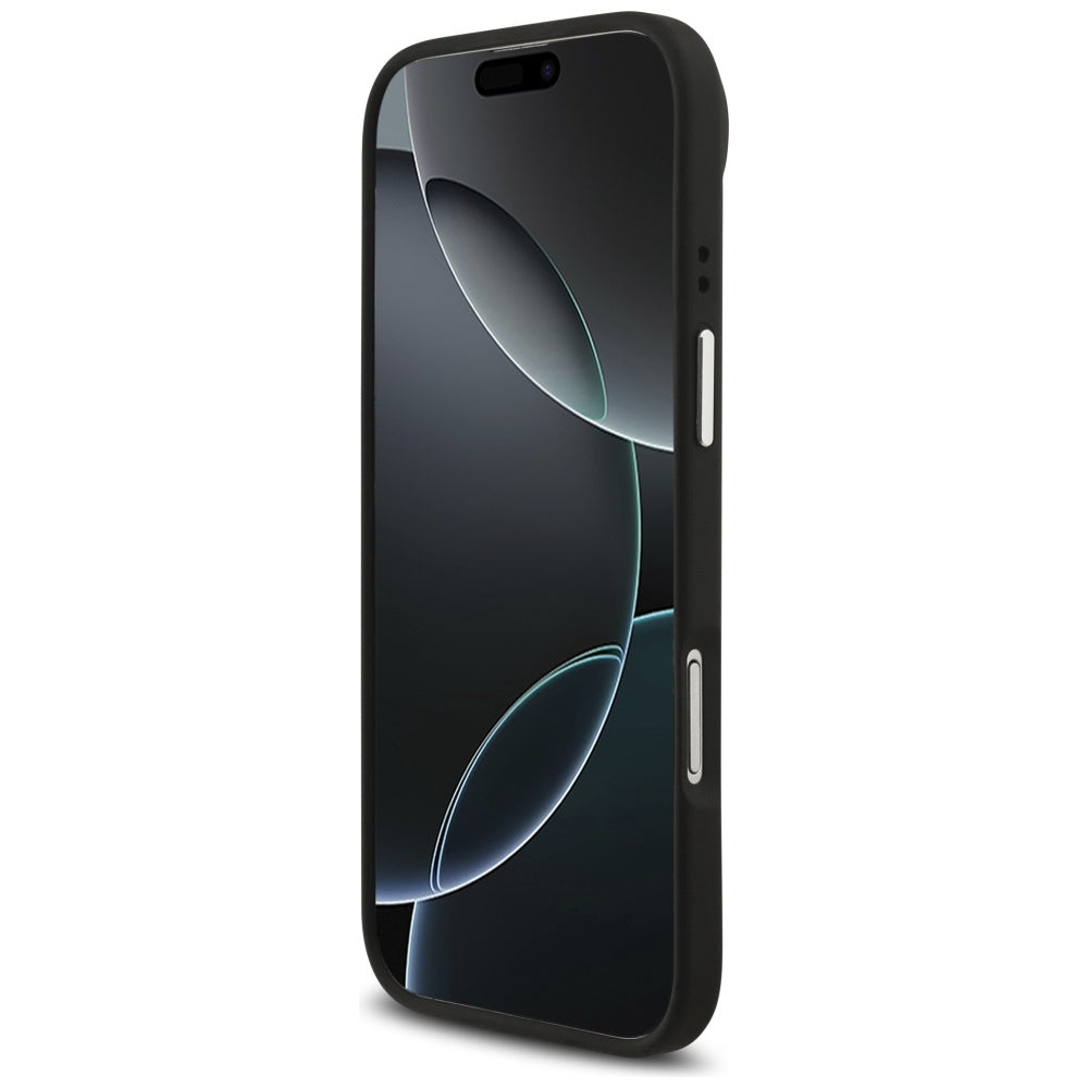 Futrola za Apple iPhone 17 Air, Guess, 4G Grained Big and Classic Logo, Crno Srebrna