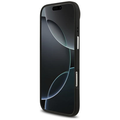 Futrola za Apple iPhone 17 Air, Guess, 4G Grained Big and Classic Logo, Crno Srebrna