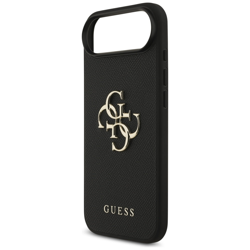 Futrola za Apple iPhone 17 Air, Guess, 4G Grained Big and Classic Logo, Crna