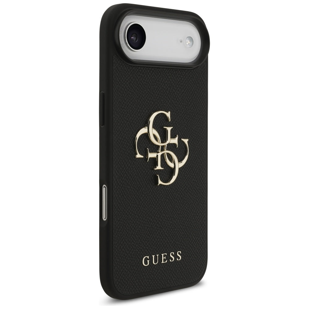 Futrola za Apple iPhone 17 Air, Guess, 4G Grained Big and Classic Logo, Crna