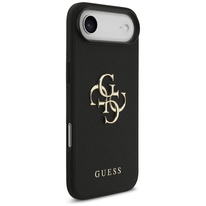 Futrola za Apple iPhone 17 Air, Guess, 4G Grained Big and Classic Logo, Crna