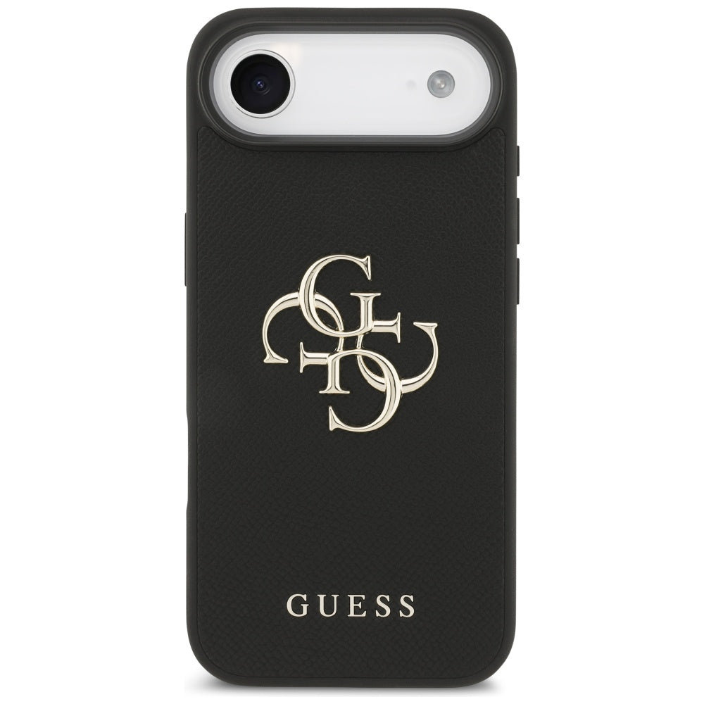 Futrola za Apple iPhone 17 Air, Guess, 4G Grained Big and Classic Logo, Crna