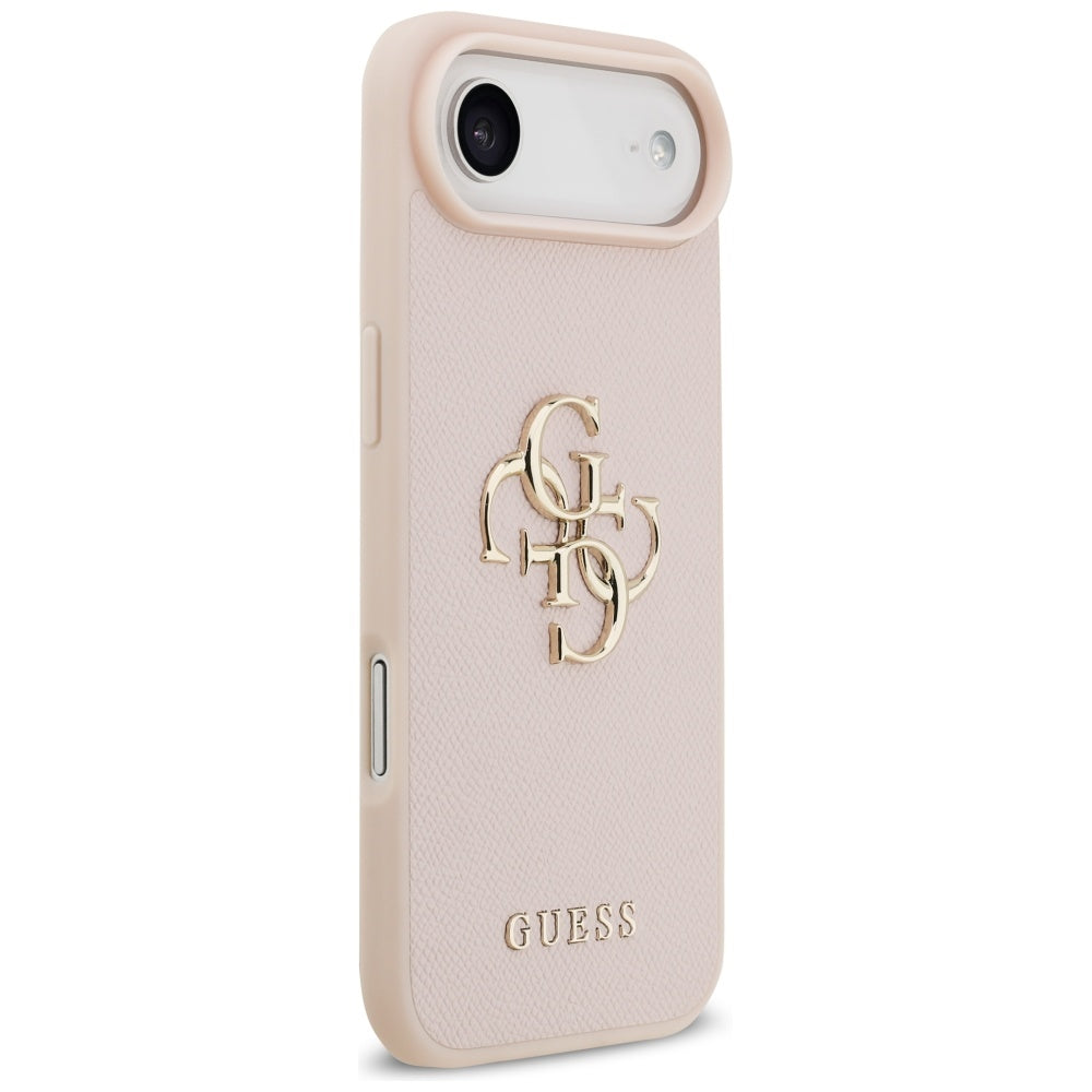 Futrola za Apple iPhone 17 Air, Guess, 4G Grained Big and Classic Logo, Roze