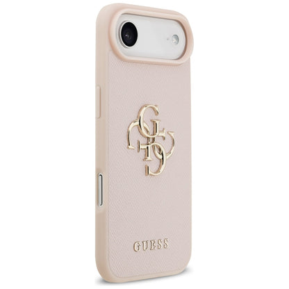 Futrola za Apple iPhone 17 Air, Guess, 4G Grained Big and Classic Logo, Roze