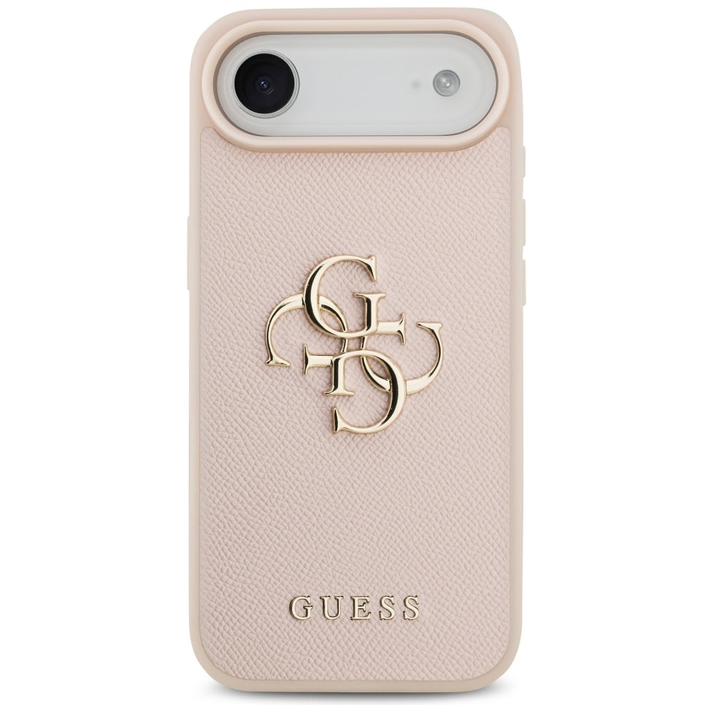 Futrola za Apple iPhone 17 Air, Guess, 4G Grained Big and Classic Logo, Roze