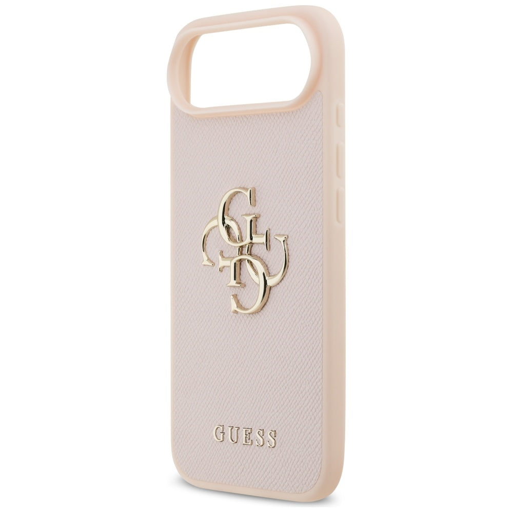 Futrola za Apple iPhone 17 Air, Guess, 4G Grained Big and Classic Logo, Roze
