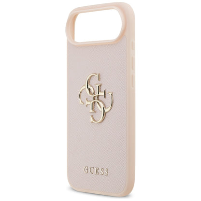 Futrola za Apple iPhone 17 Air, Guess, 4G Grained Big and Classic Logo, Roze